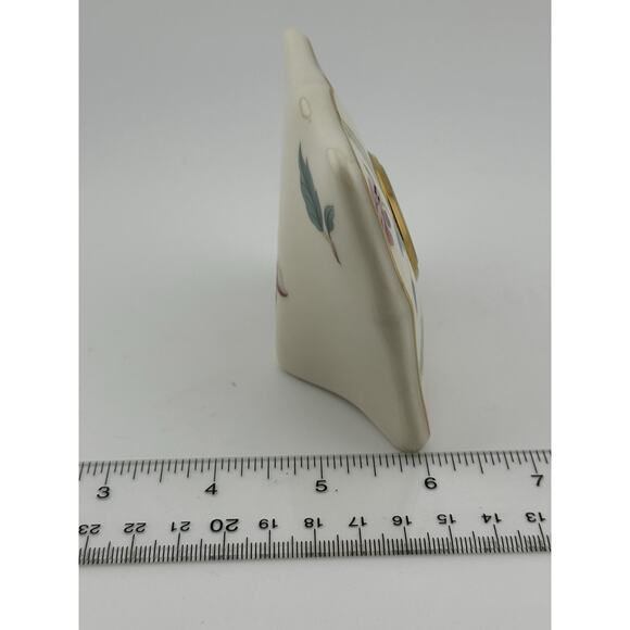 Lenox "Barrington" Desk Clock Mini Square Porcelain Floral Pattern Working! - Picture 8 of 8